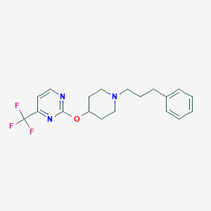 2-[1-(3-Phenylpropyl)piperidin-4-yl]oxy-4-(trifluoromethyl)pyrimidine