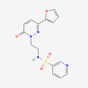 N-(2-(3-(furan-2-yl)-6-oxopyridazin-1(6H)-yl)ethyl)pyridine-3-sulfonamide