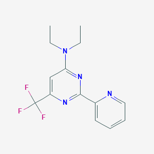 N,N-diethyl-2-(2-pyridinyl)-6-(trifluoromethyl)-4-pyrimidinamine