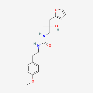 molecular formula C18H24N2O4 B2595366 1-(3-(呋喃-2-基)-2-羟基-2-甲基丙基)-3-(4-甲氧基苯乙基)脲 CAS No. 1788666-87-4