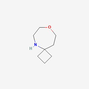 molecular formula C8H15NO B2595375 8-Oxa-5-azaspiro[3.6]decane CAS No. 1251713-04-8