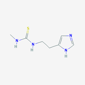 molecular formula C7H12N4S B2595384 1-[2-(1H-imidazol-5-yl)ethyl]-3-methylthiourea CAS No. 717098-36-7