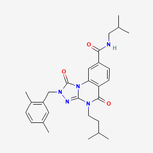 2-(2,5-dimethylbenzyl)-N-isobutyl-4-(3-methylbutyl)-1,5-dioxo-1,2,4,5-tetrahydro[1,2,4]triazolo[4,3-a]quinazoline-8-carboxamide