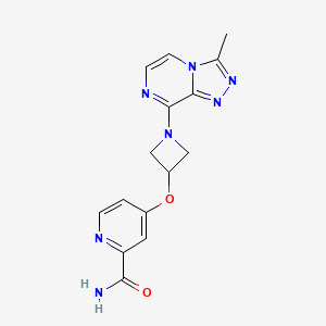 4-[1-(3-Methyl-[1,2,4]triazolo[4,3-a]pyrazin-8-yl)azetidin-3-yl]oxypyridine-2-carboxamide
