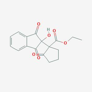 molecular formula C17H16O6 B259544 ethyl 1-(2-hydroxy-1,3-dioxo-2,3-dihydro-1H-inden-2-yl)-2-oxocyclopentanecarboxylate 