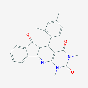 molecular formula C24H21N3O3 B259545 5-(2,4-dimethylphenyl)-1,3-dimethyl-5,5a-dihydro-1H-indeno[2',1':5,6]pyrido[2,3-d]pyrimidine-2,4,6(3H)-trione 