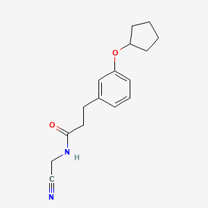 N-(cyanomethyl)-3-[3-(cyclopentyloxy)phenyl]propanamide