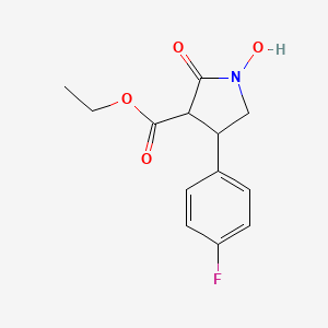 Ethyl 4-(4-fluorophenyl)-1-hydroxy-2-oxopyrrolidine-3-carboxylate
