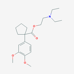 molecular formula C20H31NO4 B259548 2-(Diethylamino)ethyl 1-(3,4-dimethoxyphenyl)cyclopentanecarboxylate 