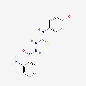 2-amino-N-{[(4-methoxyphenyl)carbamothioyl]amino}benzamide