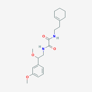 molecular formula C20H28N2O4 B2595507 N1-(2-(cyclohex-1-en-1-yl)ethyl)-N2-(2-methoxy-2-(3-methoxyphenyl)ethyl)oxalamide CAS No. 1705862-43-6