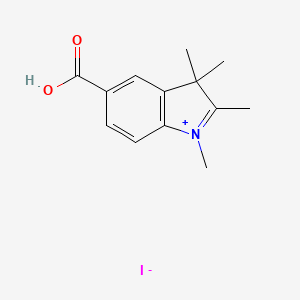 molecular formula C13H16INO2 B2595539 5-Carboxi-1,2,3,3-tetrametil-3h-indolium yoduro CAS No. 52302-32-6