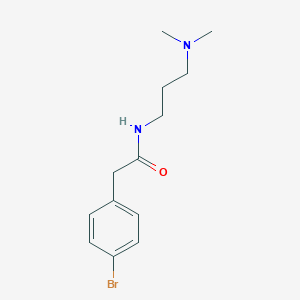 2-(4-bromophenyl)-N-[3-(dimethylamino)propyl]acetamide
