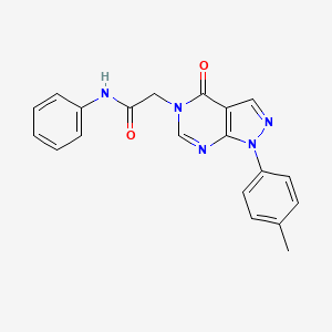 2-(4-oxo-1-(p-tolyl)-1H-pyrazolo[3,4-d]pyrimidin-5(4H)-yl)-N-phenylacetamide