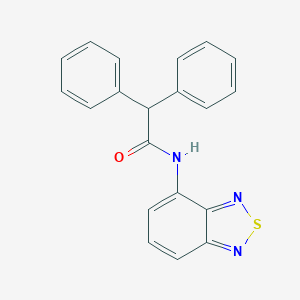molecular formula C20H15N3OS B259555 n-(2,1,3-Benzothiadiazol-4-yl)-2,2-diphenylacetamide 