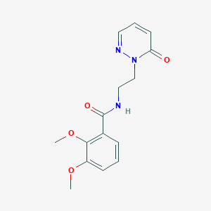 molecular formula C15H17N3O4 B2595550 2,3-dimethoxy-N-(2-(6-oxopyridazin-1(6H)-yl)ethyl)benzamide CAS No. 1049493-10-8