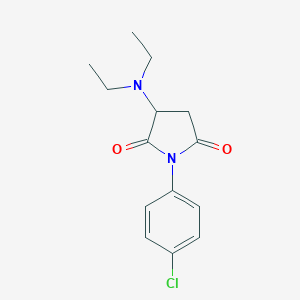 molecular formula C14H17ClN2O2 B259560 1-(4-Chlorophenyl)-3-(diethylamino)pyrrolidine-2,5-dione 