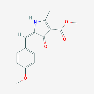 molecular formula C15H15NO4 B259563 methyl (5E)-5-[(4-methoxyphenyl)methylidene]-2-methyl-4-oxo-1H-pyrrole-3-carboxylate 