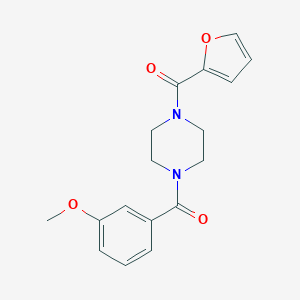 molecular formula C17H18N2O4 B259564 1-(2-Furoyl)-4-(3-methoxybenzoyl)piperazine 