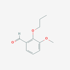 molecular formula C11H14O3 B2595720 3-甲氧基-2-丙氧基苯甲醛 CAS No. 41828-10-8