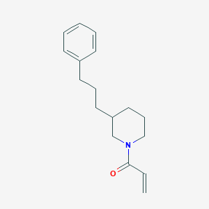 1-[3-(3-Phenylpropyl)piperidin-1-yl]prop-2-en-1-one