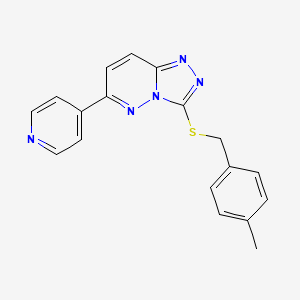 3-[(4-Methylphenyl)methylsulfanyl]-6-pyridin-4-yl-[1,2,4]triazolo[4,3-b]pyridazine