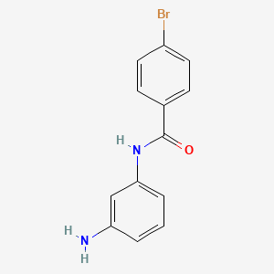 molecular formula C13H11BrN2O B2595776 N-(3-aminophenyl)-4-bromobenzamide CAS No. 898170-52-0