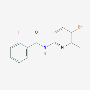 molecular formula C13H10BrIN2O B2595788 N-(5-bromo-6-methylpyridin-2-yl)-2-iodobenzamide CAS No. 638141-82-9