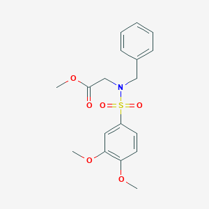 Methyl {benzyl[(3,4-dimethoxyphenyl)sulfonyl]amino}acetate