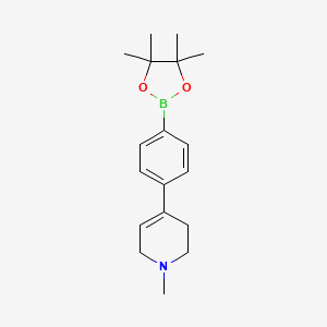 molecular formula C18H26BNO2 B2595811 4-(1-甲基-1,2,3,6-四氢吡啶-4-基)苯硼酸二萘甲二醇酯 CAS No. 1447696-00-5