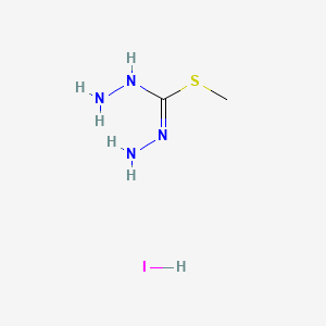 molecular formula C2H9IN4S B2595819 Methyl Hydrazinecarbohydrazonothioate hydroiodide CAS No. 37839-01-3