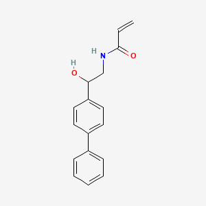molecular formula C17H17NO2 B2595821 N-[2-Hydroxy-2-(4-phenylphenyl)ethyl]prop-2-enamide CAS No. 2109146-04-3