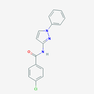 4-chloro-N-(1-phenylpyrazol-3-yl)benzamide