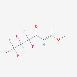 molecular formula C8H7F7O2 B2595916 2-甲氧基-1-丙烯基(七氟丙基)酮 CAS No. 1246896-27-4