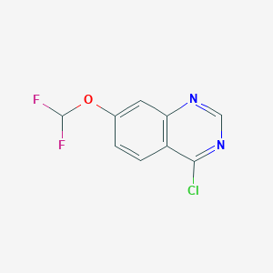 molecular formula C9H5ClF2N2O B2595921 4-Chloro-7-(difluoromethoxy)quinazoline CAS No. 2225142-46-9