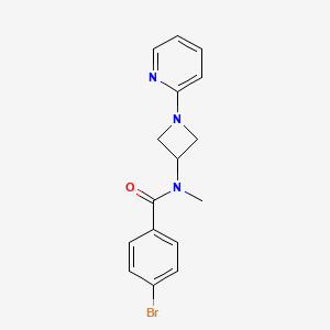 molecular formula C16H16BrN3O B2595926 4-Bromo-N-methyl-N-(1-pyridin-2-ylazetidin-3-yl)benzamide CAS No. 2415603-01-7