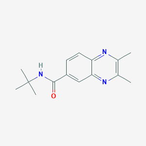 Quinoxaline-6-carboxamide, 2,3-dimethyl-N-tert-butyl-