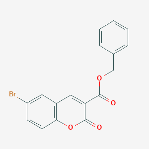 molecular formula C17H11BrO4 B2595933 benzyl 6-bromo-2-oxo-2H-chromene-3-carboxylate CAS No. 324065-53-4
