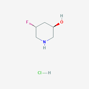 rel-(3R,5R)-5-Fluoropiperidin-3-ol hydrochloride