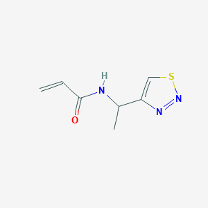 N-[1-(1,2,3-thiadiazol-4-yl)ethyl]prop-2-enamide