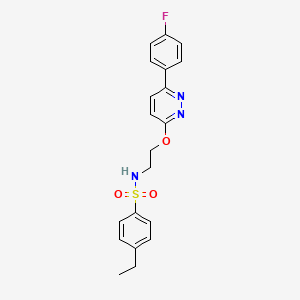 4-ethyl-N-(2-((6-(4-fluorophenyl)pyridazin-3-yl)oxy)ethyl)benzenesulfonamide