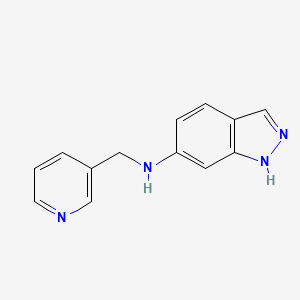 molecular formula C13H12N4 B2595982 N-(pyridin-3-ylmethyl)-2H-indazol-6-amine CAS No. 1157551-45-5