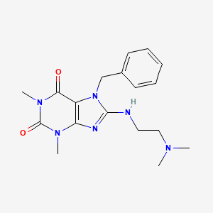 7-benzyl-8-((2-(dimethylamino)ethyl)amino)-1,3-dimethyl-1H-purine-2,6(3H,7H)-dione