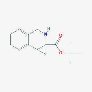 molecular formula C15H19NO2 B2596019 Tert-butyl 1,2,3,7b-tetrahydrocyclopropa[c]isoquinoline-1a-carboxylate CAS No. 2248408-99-1