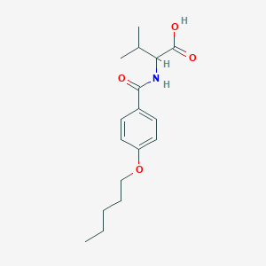 molecular formula C17H25NO4 B259604 N-[4-(pentyloxy)benzoyl]valine 