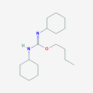 molecular formula C17H32N2O B2596043 2-Butyl-1,3-dicyclohexylisourea CAS No. 6738-16-5