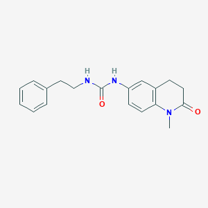 molecular formula C19H21N3O2 B2596064 1-(1-甲基-2-氧代-1,2,3,4-四氢喹啉-6-基)-3-苯乙基脲 CAS No. 1171136-44-9