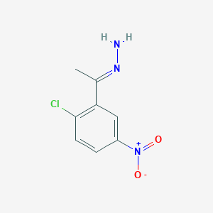 (E)-1-(2-Chloro-5-nitrophenyl)ethylidenehydrazine