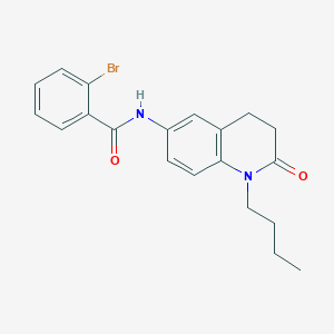 molecular formula C20H21BrN2O2 B2596102 2-溴-N-(1-丁基-2-氧代-1,2,3,4-四氢喹啉-6-基)苯甲酰胺 CAS No. 955221-75-7