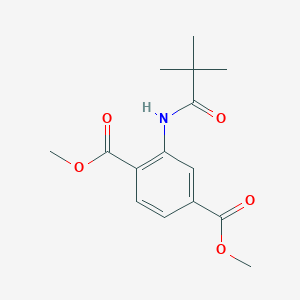 molecular formula C15H19NO5 B2596110 2-[(2,2-二甲基丙酰)氨基]对苯二甲酸二甲酯 CAS No. 303032-45-3